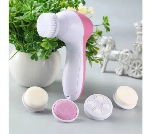 Cepillo Facial Limpieza 5 en 1 Exfoliante