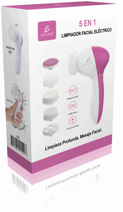 Cepillo Facial Limpieza 5 en 1 Exfoliante